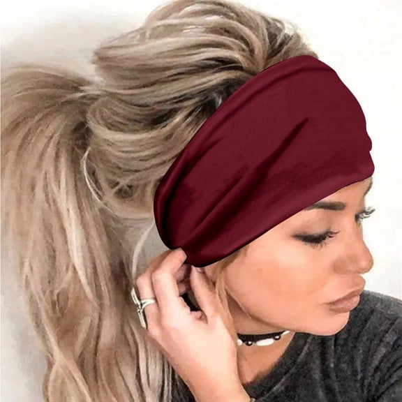 Certgust Head Scarf for Women's Hair Head Wraps for Women Casual Workout Running Yoga Elastic Hair Accessories Head Scarf for Women E
