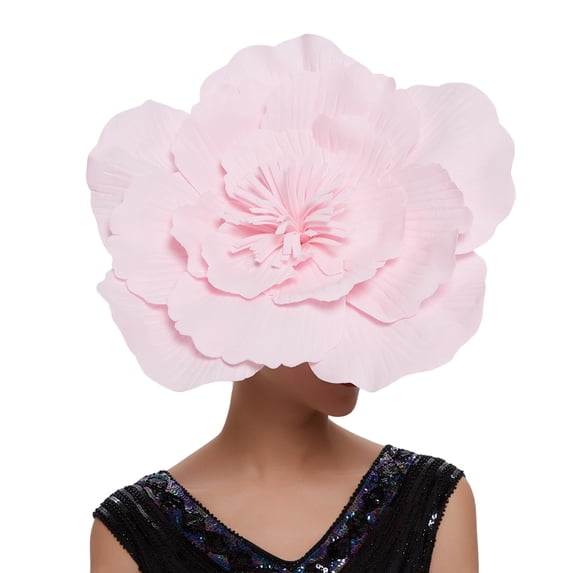 Certgust Head Scarf for Women 's Hair Under$10 Fascinators Hat Flower Mesh Ribbons On A Headband And A Clip Tea Party Headwear for Girls And Women