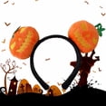 thumbnail image 1 of Certgust Headbands Under $5 Womens Fashion Headbands Halloween Pumpkin Headband Cute Holiday Dress Up Prop Hairband B, 1 of 4