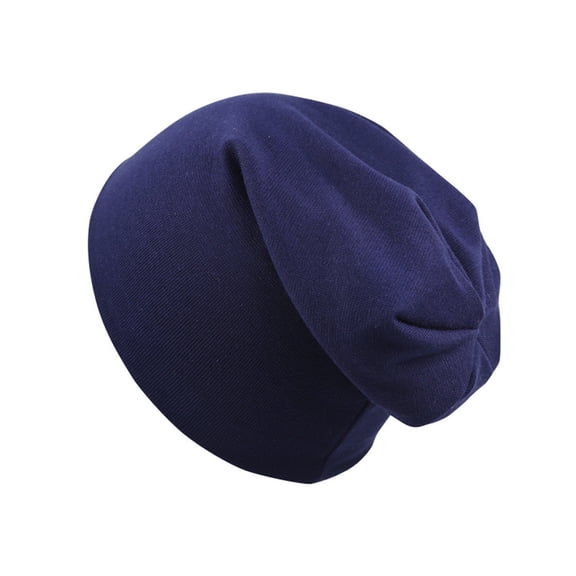 Certgust Headscarf Head Wraps for Women Cotton Skull Cap Beanie Hat Head Scarf for Women‘S Hair Navy