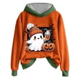 thumbnail image 1 of Certgust Hoodie Women Under $15 Ladies Casual Halloween Hoodie Printed Pullover with Long Sleeved Sweatshirt for Cozy Fall Wear, 1 of 3