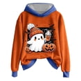 thumbnail image 1 of Certgust Hoodies Under $15 Ladies Casual Halloween Hoodie Printed Pullover with Long Sleeved Sweatshirt for Cozy Fall Wear, 1 of 3