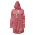 thumbnail image 1 of Certgust Hoodies for Women Loose Hoodie Long Hooded Tops Ladies Sweatshirt Sweater Asymmetric Blouse with Relaxed Fit for Trendy Everyday Casual Wear, 1 of 5
