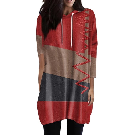 Certgust Hoodies for Women Womens Oversized Hoodie Dress Long Sleeve Sweatshirt with Pocket for Trendy Streetwear and Cozy Lounge Wear