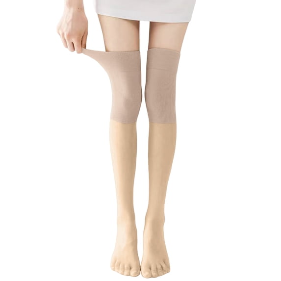 Certgust Knee High Stockings Under $5 Tall Boot Socks for Women Thigh High Extra Long Thick Warm Knit Stockings Leg Warmers