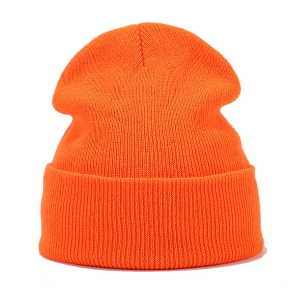 Certgust Knit Hat Under $5 Beanie for Men and Women Winter Knitted Cuffed Soft Warm Ski Watch Cap Beanie Hat Watermelon Red