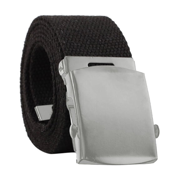 Certgust Leather Belts for Women Under $5 Waist Belt for Women Fashion Canvas Automatic Nylon Buckle Belt Belt for Women Black