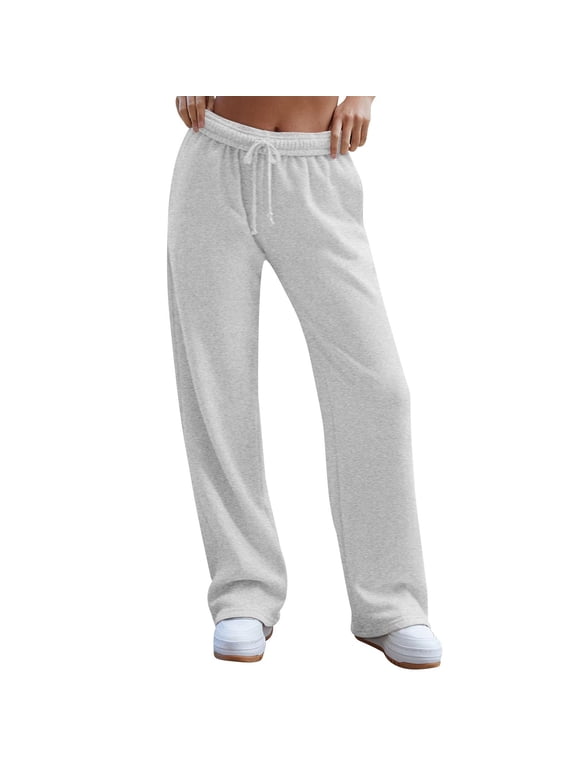 Hot Sales Palazzo Pants for Women Dressy Under $25 Petite Wide Leg Pants for Women High Waisted Palazzo Flowy Drawstring Elastic Waist with Pockets Summer Outfits