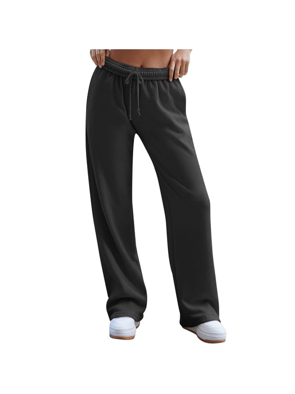 Hot Sales Palazzo Pants for Women Dressy Under $25 Petite Wide Leg Pants for Women High Waisted Palazzo Flowy Drawstring Elastic Waist with Pockets Summer Outfits