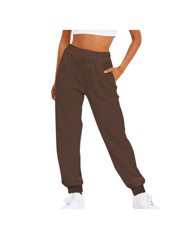 Hot Sales Pants Under $20 Wide Leg Pants for Women Petite High Waisted Palazzo Flowy Drawstring Elastic Waist Trousers with Pockets Summer
