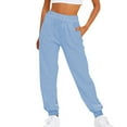 thumbnail image 1 of Certgust Hot Sales Pants Under $20 Wide Leg Pants for Women Petite High Waisted Palazzo Flowy Drawstring Elastic Waist Trousers with Pockets Summer, 1 of 9
