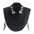 thumbnail image 1 of Certgust Hot Sales Sleeveless Collared Shirts for Women Fake Collar Detachable False Dicky Collar Half Shirts Round for Women Outfits Halloween Costume Accessories, 1 of 6