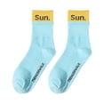 thumbnail image 1 of Certgust Socks Under $10 Socks for Women Womens Socks Floral Print Socks Slouch Socks Spring Summer Breathable Trendy Casual Socks Simple Pack Nude Socks, 1 of 3