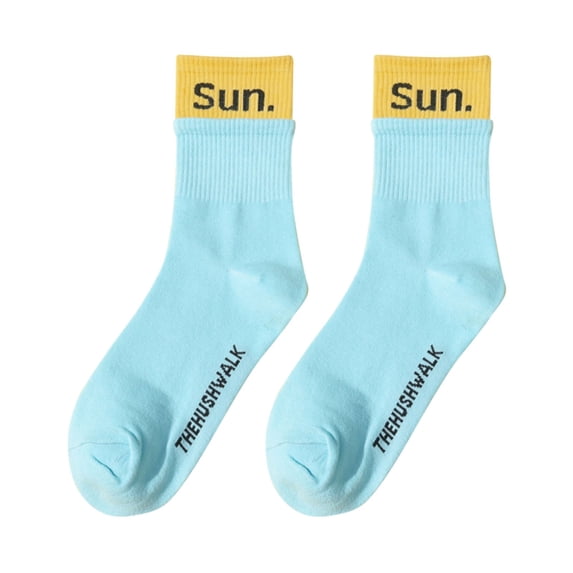 Certgust Socks Under $10 Socks for Women Womens Socks Floral Print Socks Slouch Socks Spring Summer Breathable Trendy Casual Socks Simple Pack Nude Socks