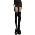 thumbnail image 1 of Certgust Summer Sales Under $2 Stockings Black Fishnets Tights Thigh High Stockings Pantyhose, Plus Size Fits All, 1 of 6