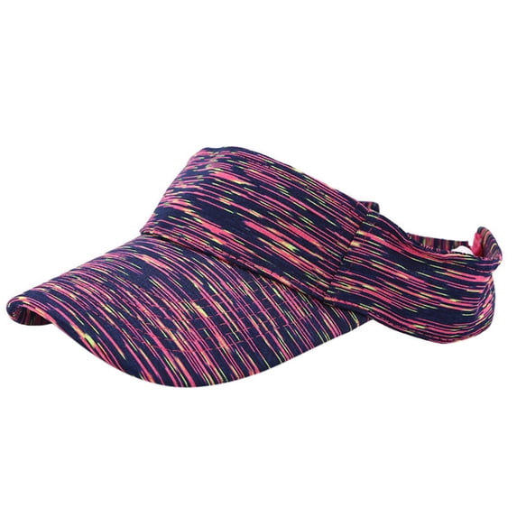 Certgust Sun Hat Women Sun Visor Hat for Women Tie Dye Open Top Outdoor Sport Golf Sun Hat Hats for Women Navy