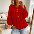thumbnail image 1 of Certgust Travel Airport Outfits Under $10 Hot Sales Womens Peplum Hoodie Sweatshirt Long Sleeve Casual Pullover Top Cozy Fall Winter Fashion, 1 of 4