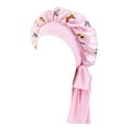 thumbnail image 1 of Certgust Turbans for Women Under$10 Printed Turban Sleep Cap - Satin Stretchy Round Hat with Long Tie Ribbon for Night Hair Care, 1 of 6