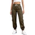 thumbnail image 1 of Certgust Under $30 Palazzo Pants for Women Palazzo Pants for Women Wide Leg Flowy Drawstring Elastic Waist Trousers with Pockets Vacation Outfits, 1 of 7
