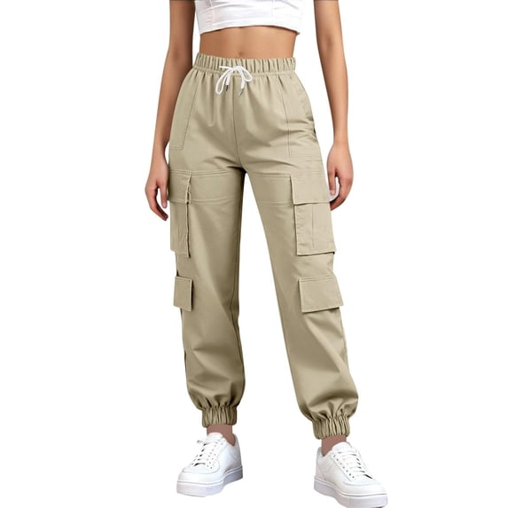 Certgust Under $30 Palazzo Pants for Women Palazzo Pants for Women Wide Leg Flowy Drawstring Elastic Waist Trousers with Pockets Vacation Outfits