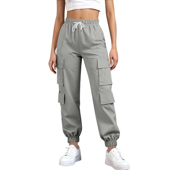 Certgust Under $35 Palazzo Pants for Women Palazzo Pants for Women Wide Leg Flowy Drawstring Elastic Waist Trousers with Pockets Vacation Outfits