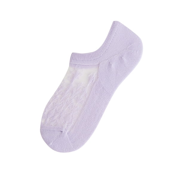 Certgust Summer Sales Under $1 White Crew Socks Women Lace Boat Socks for Women No Show Low Cut Non Slip Invisible Womens Ankle Socks