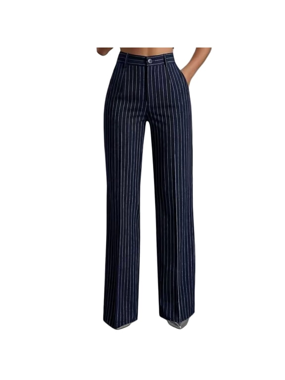 Hot Sales Wide Leg Pants WomanDress Pants Work Slacks Stretchy Straight High Waisted Trousers Womens Pants