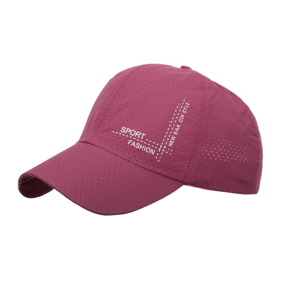 Certgust Women Baseball Cap Womens Baseball Cap Breathable Beach Hip Hop Sun Hat for Outdoor Sport Baseball Caps Beach Hats for Women Hot Pink