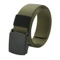 thumbnail image 1 of Certgust Women's Belts Under $5 Belts for Women Nylon Waist Long Check Buckle Canvas Belt Dress Belt Green, 1 of 2