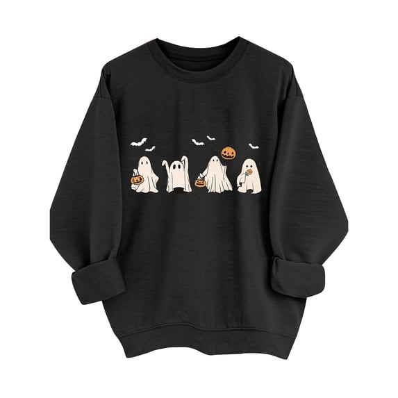 Certgust Women's Sweatshirt Under $10 Womens Pullover Funny B Print Long Sleeved O Neck Fashion Warm Autumn Winter Sweatshirt Tops