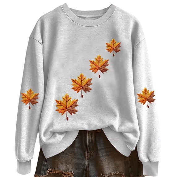 Certgust Women's Sweatshirts Under $10 Halloween Sweatshirts for Women Season Sweatshirt Lightweight Graphic Crewneck Pullover