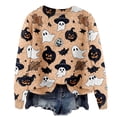 thumbnail image 1 of Certgust Women's Sweatshirts Under $15 Womens Halloween Graphic Print Long Sleeve Knit Pullover Sweater with Cozy Seasonal Style, 1 of 7