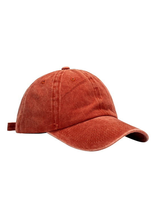 Womens Baseball Cap Baseball Caps Camouflage Mesh Blank Visor Adjustable Hat Womens Baseball Cap Sun Visors for Women Orange