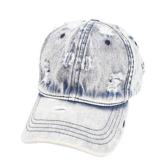 Certgust Womens Baseball Cap Black Baseball Cap Women Washed Distressed Denim Hat for Men Womens Baseball Caps Hats for Women Light Blue