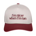 thumbnail image 1 of Certgust Womens Baseball Cap Under $10 Womens Baseball Caps Two Toned Trucker Embroidered Funny Hat Baseball Cap Women Sun Visors for Women Wine Red, 1 of 2