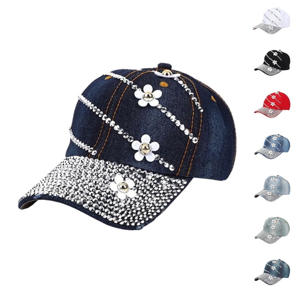 Certgust Womens Baseball Cap Womens Baseball Caps - Cute Baseball Hat Vintage Distressed Low Profile Embroidered Cotton Ladies Ball Ballcap