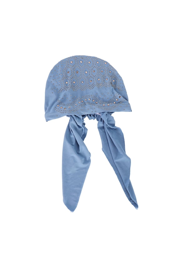Summer Sales Under $1 Head Scarf for Women Muslim Hijab Cap Women 's Stretchy Underscarf Color Rhinestone Trim