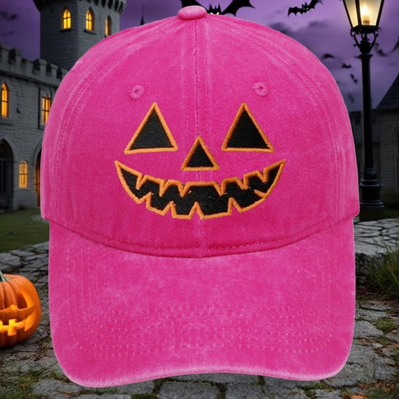 Certgust Womens Hats Baseball Caps Under $5 Women Baseball Cap Halloween Adjustable Sun Hat Outdoor Masquerade Cotton Hat Womens Baseball Caps Hot Pink