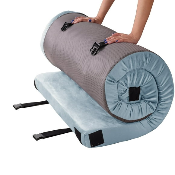 Invoker 3 Inch Memory Foam Camping Mattress Pad, CertiPUR-US Sleeping Mat Portable Roll Up Mattress for Travel Truck Guest Bed Tent with Travel Bag