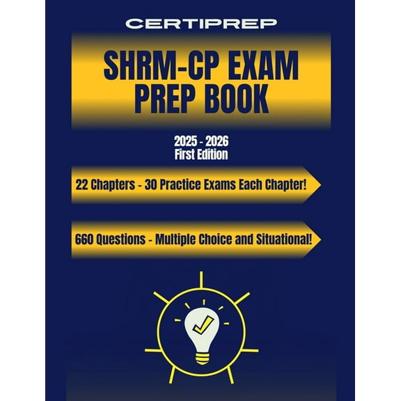CertiPrep - SHRM-CP Prep Book 2025-2026 First Edition, (Paperback)