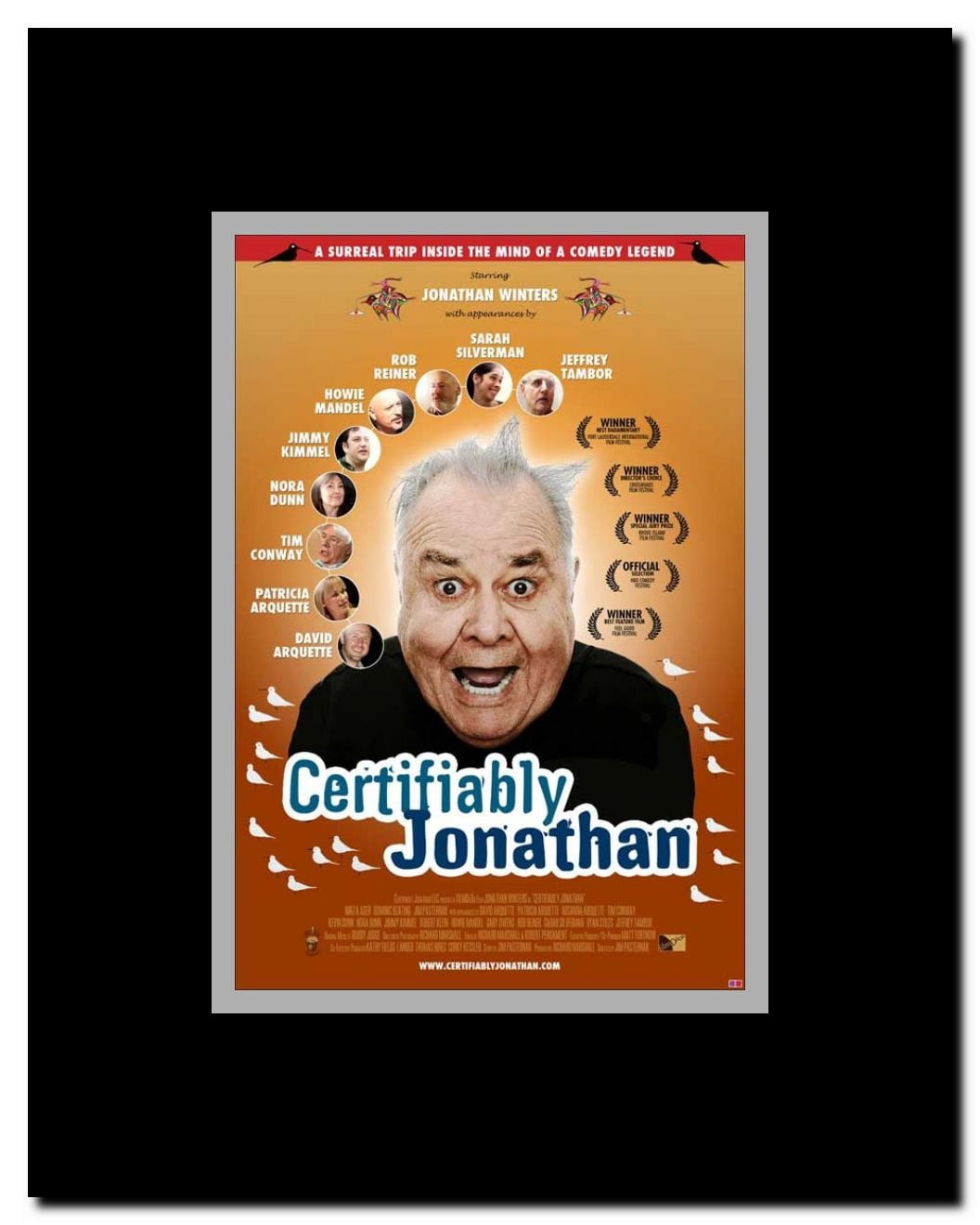 Certifiably Jonathan Framed Movie Poster