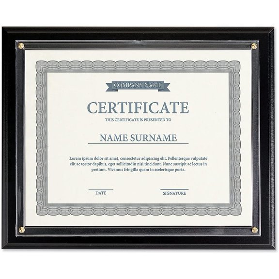 Certificate Award Plaque