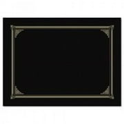 Certificate / Document Cover, Linen Stock, Black, Five per Pack