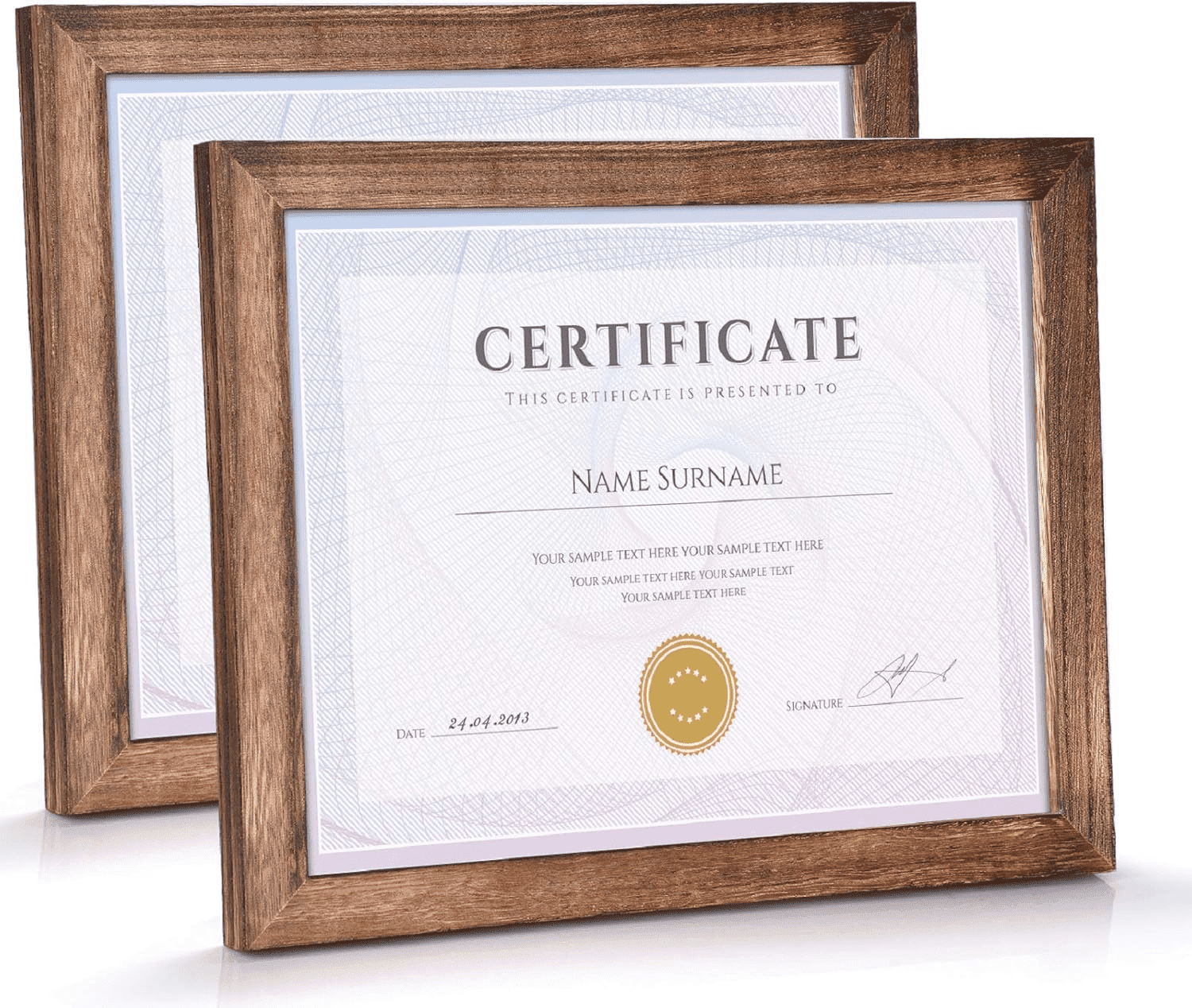 Healthy Document Frame Certificate Frames 8.5 x 11 Picture Frames Diploma Frame with Stand ...