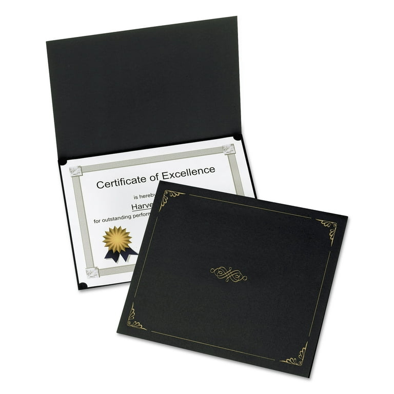 Certificate Holder, 11.25 x 8.75, Black, 5/Pack Certificate Holder, 11.25 x 8.75, Black, 5/Pack