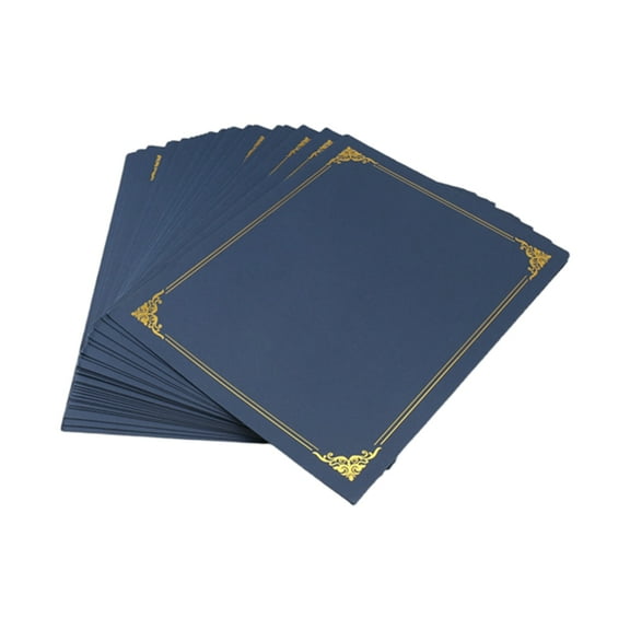 Certificate Holders, 25 Packs Diploma Holders, Certificate Covers with Gold Foil Border for Letter Size 8.5x11 Inch
