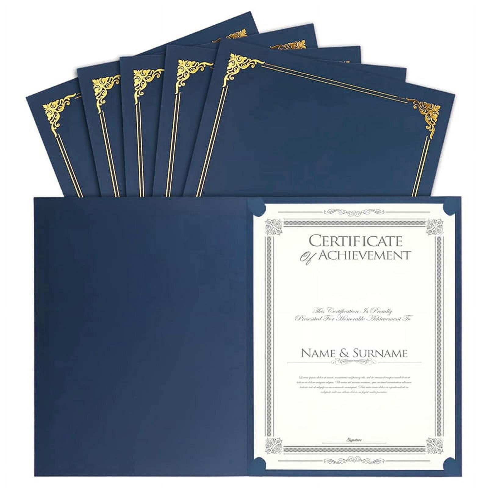 Certificate Holders 25 Packs Diploma Covers with Gold Foil Border for Certificate Holders 25 Packs Diploma Covers with Gold Foil Border for