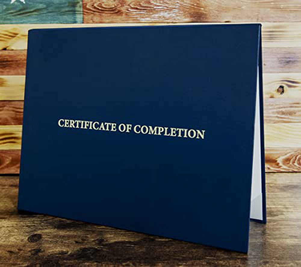 Certificate Of Completion Diploma Covers For Graduates Golden Engraved