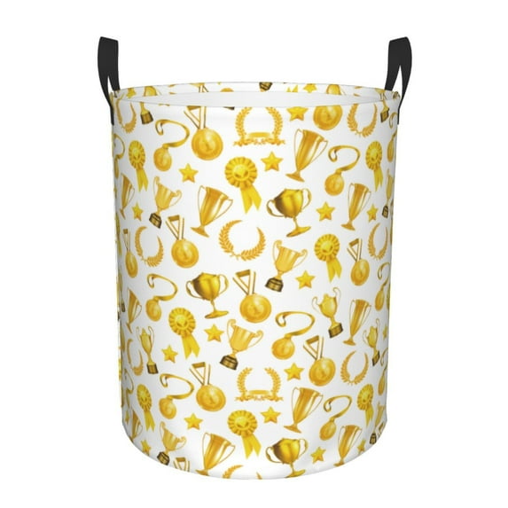 Certificate trophy Laundry Basket, Laundry Hamper Waterproof Laundry Bag Clothes Hamper Laundry Bin with Handles for Bedroom, Living Room, Kids Room-#