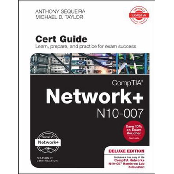 Pre-Owned Comptia Network+ N10-007 Cert Guide, Deluxe Edition [With Access Code] (Hardcover) 0789759829 9780789759825